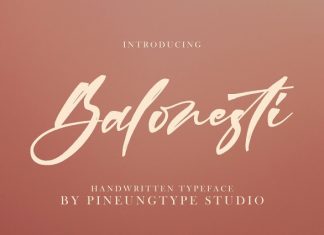 Balonesti Script Font preview image 1