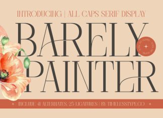 Barely Painter Font preview image 1