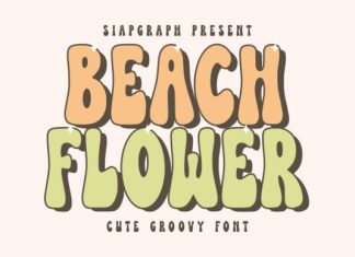 Beach Flower Font preview image 1