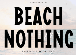 Beach Nothing Font preview image 1