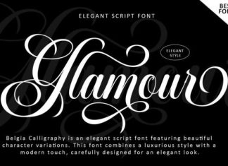 Belgia Calligraphy Font preview image 3