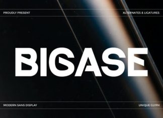 Bigase Font preview image 1