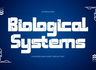 Biological Systems Font preview image 1