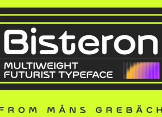 Bisteron Font preview image 1