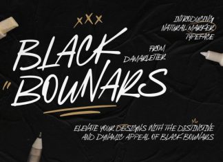 Black Bounars Script Font preview image 1