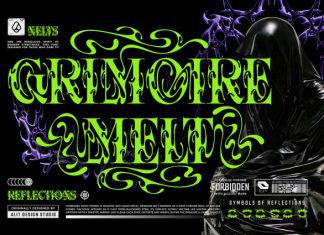 Black Roserip Font preview image 2