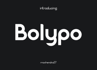 Bolypo Font preview image 1
