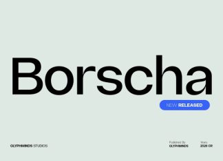 Borscha Font Family preview image 1