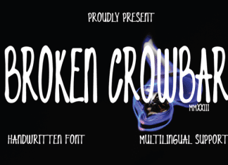 Broken Crowbar Font preview image 1