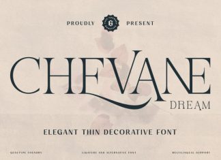 Chevane Dream Font preview image 1