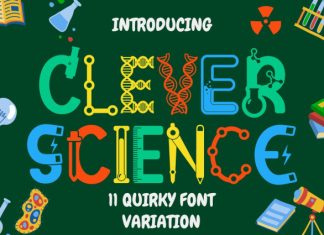 Clever Science Font preview image 1