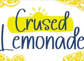 Crused Lemonade Handwritten Font preview image 1
