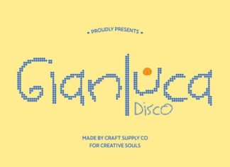 CS Gianluca Disco Font preview image 1