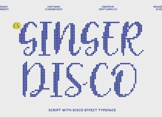 CS Ginger Disco Font preview image 1