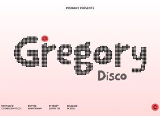 CS Gregory Disco Font preview image 1