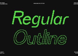 CS Kalimer Pixel Font preview image 3