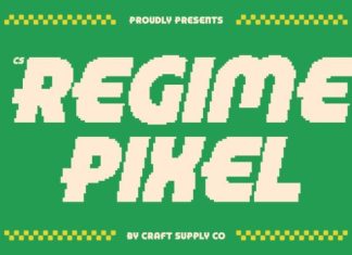 CS Regime Pixel Font preview image 1