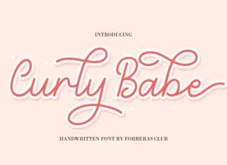 Curly Babe Handwriting Font preview image 1