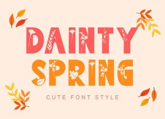 Dainty Spring Font preview image 1