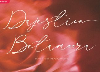 Dajestica Betamoora Script Font preview image 1