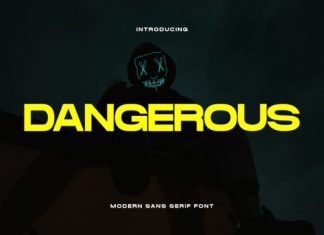 Dangerous Font preview image 1