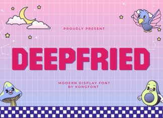 Deepfried Font preview image 1