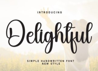 Delightful Handwriting Font preview image 1