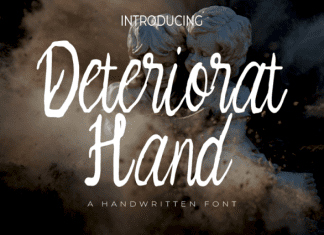 Deteriorat Hand Font preview image 1