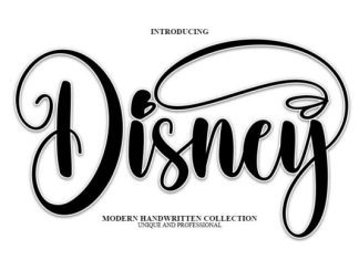 Disney Script Font preview image 1