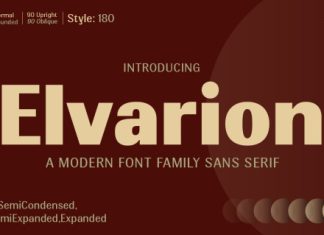 Elvarion Font preview image 1