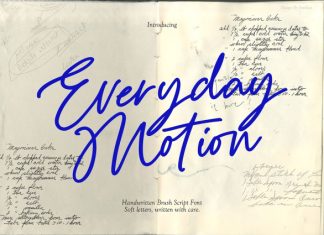 Everyday Motion Handwritten Font preview image 1