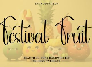 Festival Fruit Script Font preview image 1