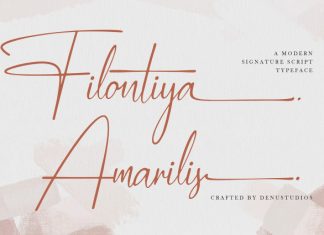 Filontiya Amarilis Handwriting Font preview image 1