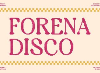 Forena Disco Font preview image 1