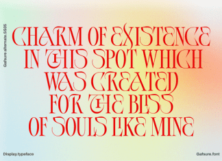 Gafsure Font preview image 2