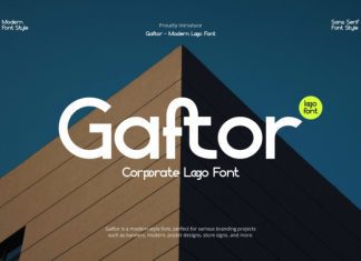 Gaftor Font preview image 1