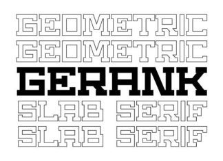Gerank Font preview image 1
