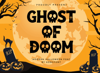 Ghost Of Doom Font preview image 1
