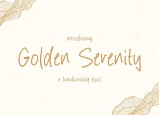 Golden Serenity Font preview image 1