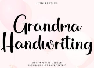 Grandma Handwriting Font preview image 1