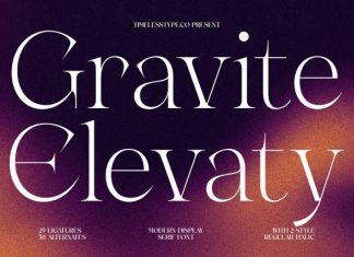 Gravite Elevaty Font preview image 1