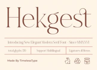 Hekgest Font preview image 1