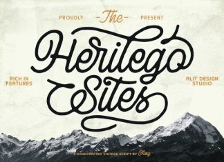 Herilego Sites Font preview image 1
