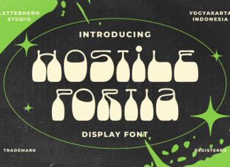 Hostile Portia Font preview image 1