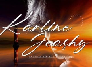 Karline Jeashy Font preview image 1