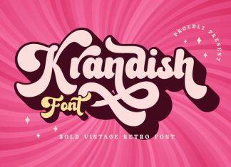 Krandish Font preview image 1
