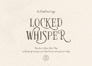 Locked Whisper Font preview image 1