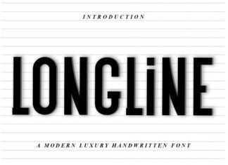 Longline Display Font preview image 1