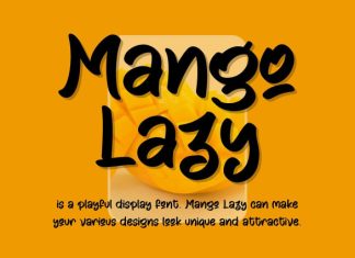 Mango Lazy Font preview image 1