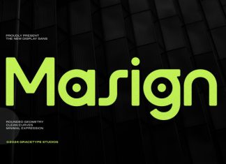 Masign Font preview image 1